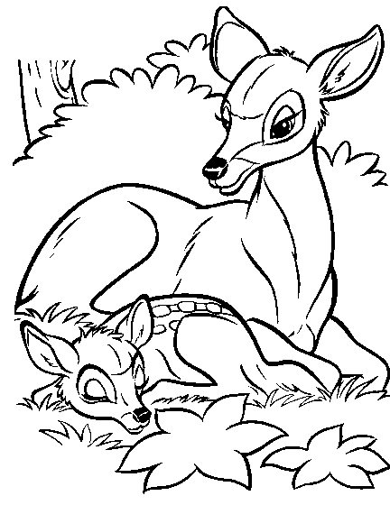 bambi malvorlagen  disneymalvorlagende
