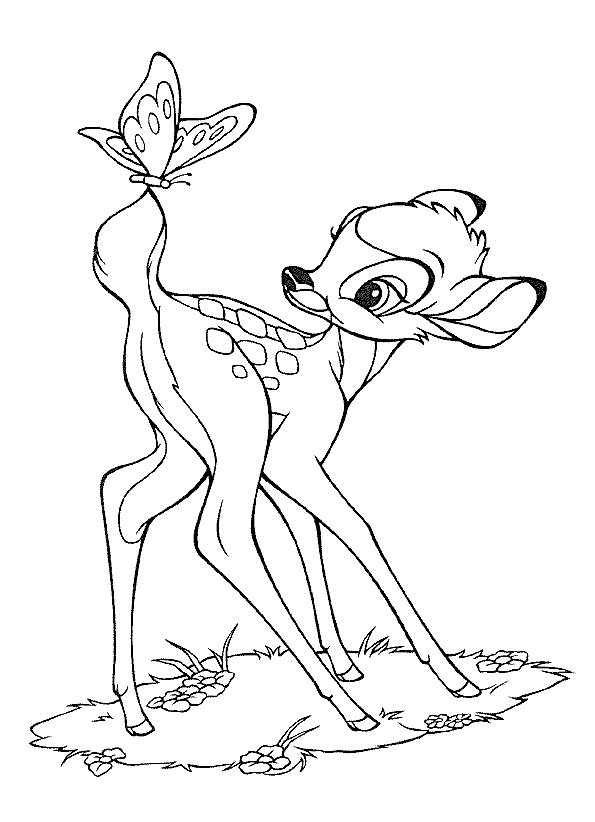 Bambi Malvorlagen   DisneyMalvorlagen.de
